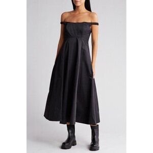 Free People Women's Alinda Dress In Black Size 0 Lined Boho Festival Goth